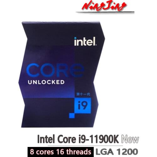 Intel Core i9-11900K i9 11900K 3.5 GHz Eight-Core Sixteen-Thread CPU Processor 16M 125W LGA 1200 Need H410 B560 Z590 Motherboard