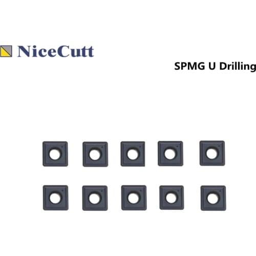 SPMG Drilling Inserts Bit Drilling Mechanical Milling Inserts For Fast U Drill Nicecutt Freeshipping