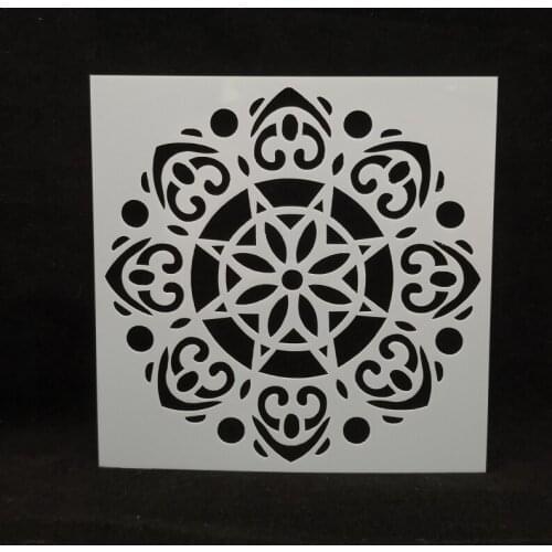 13*13 Flower Layering Stencils for Diy scrapbook/photo album Decorative Embossing coloring,painting stencil,home decor