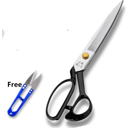 Top quality 8"-12inch carbon steel tailoring scissors sewing professional tailor scissor leather sewing scissors free shipping