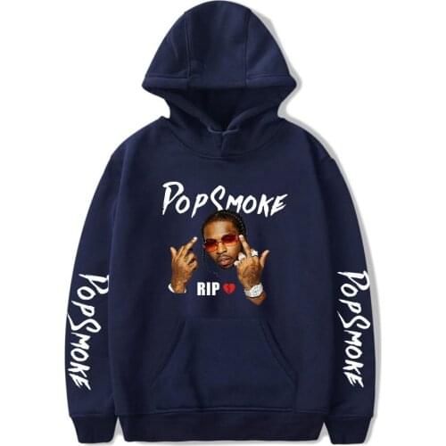 High Quality Pop Smoke Hoodies Men/women Fashion Hip Hop New Cotton Pop Smoke Mens Hoodies Sweatshirt Clothes Plus Size