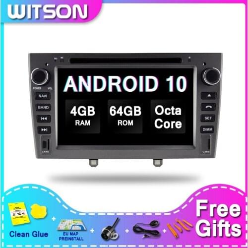 WITSON Android 10.0 Car Audio System For PEUGEOT 408 2010-2011 Car Gps Navigation DVD Player 4GRAM 64GBROM