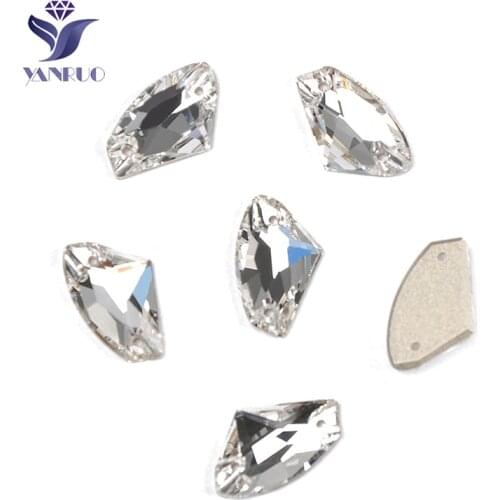 YANRUO 3256 Galactic AX Crystal DIY Sewing Crystals Glass Stones Sew On Stones Dresses For Garment Accessories