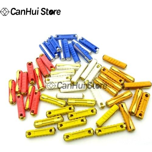100pcs Cylindrical 32V car fuse Car insurance electric wood fuse tube 5A 8A 16A 20A 25A 30A