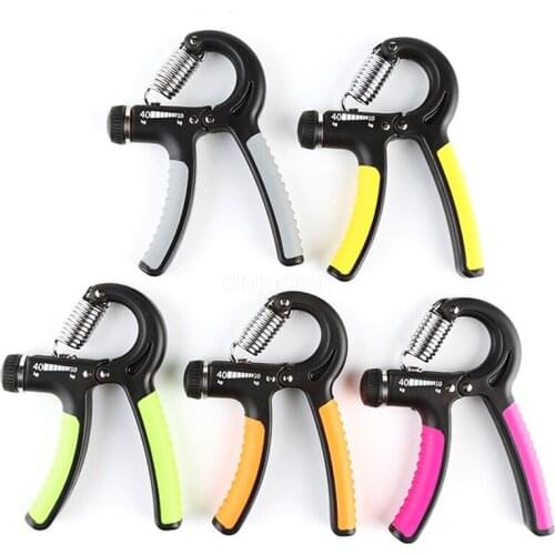 100Pcs/Lot 10-40Kg Adjustable Heavy Gripper Fitness Hand Exerciser Grip Fat Grip Wrist Increase Strength Spring
