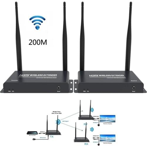 5GHz Wireless Transmission HDMI-compatible Extender Transmitter Receiver Video Converter 100M 200M Transfer Sender DVD PC To TV