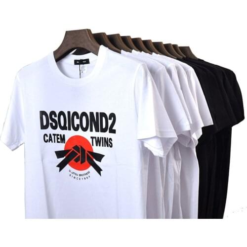 2020DSQICOND2 DSQ2 Brand New Casual T-shirts DSQ Printed Tops male Female Summer Casual Cotton Short Sleeve Tees Factory