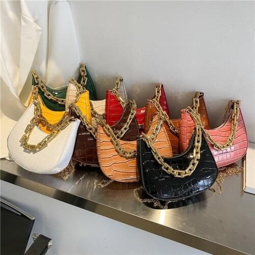 French stick bag 2021 new trendy fashion Korean shoulder bag stone pattern underarm bag western style ins messenger bag