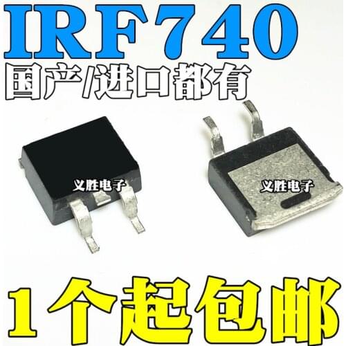 5 pçs/lote/IRF740NS IRF740S PARA-263 F740S 10A/400V