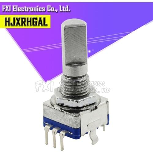5PCS Half axis rotary encoder,handle length 20mm code switch/ EC11 / digital potentiometer with switch 5Pin