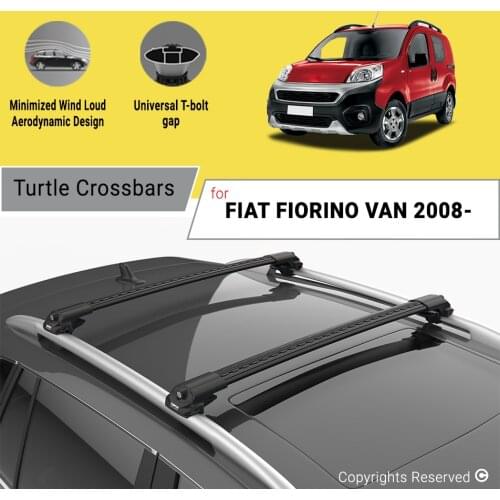 BARS FOR FIAT FIORINO VAN 2008 ON ALUMINUM ALLOY SIDEBARS CAR ROOF RACK LUGGAGE CARRIER CROSSBAR