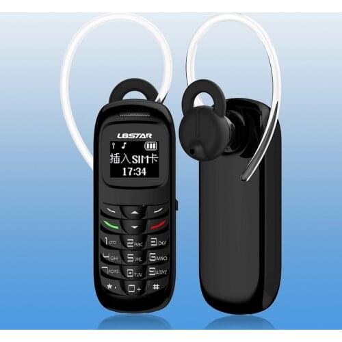 Wireless Bluetooth Earphone Bm70 Mini Mobile Phone Cellphone Stereo Unlocked Super Thin GSM L8STAR Long Standby Small Phone