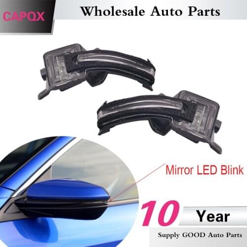 CAPQX 2PCS side Rearview mirror LED turn signal Flasher Blink light lamp For CIVIC FC1 2015 2016 2017 34350-TET-H11