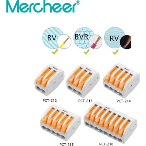 Quick Cable Wire Connectors 222 TYPE Fast Home Compact Wire Connection Push In Wiring Terminal Block DF21 PCT-212 30/50/100pcs