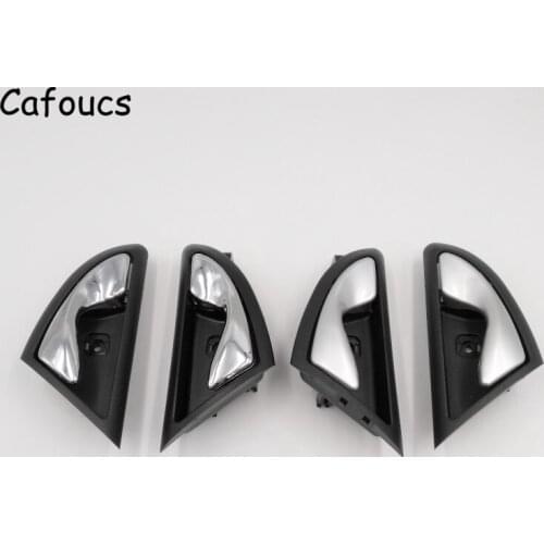 Cafoucs 4Pcs/lot Car Interior Door Handle For JAC J3 J3S Turin 2009 2010 2011 2012 2013 2014 2015