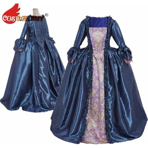 Costumebuy Victorian Marie Antoinette Rococo Gothic Ball Gown 18th Antoinette Baroque Masquerade Women Queen Dress Custom Made