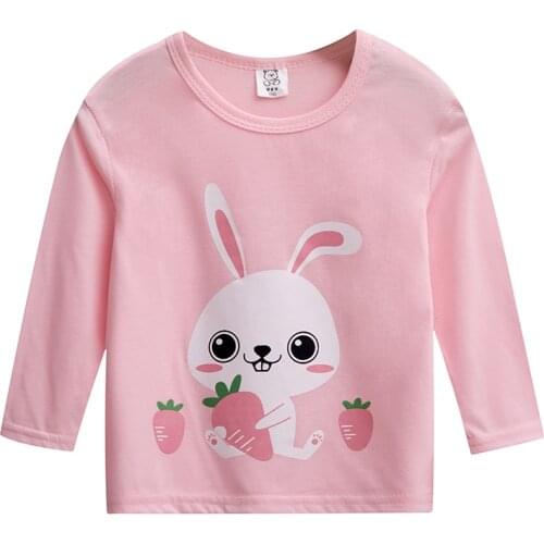 Kids Clothing T Shirts Print Girls Boys Cotton Children Dinosaur Shirt Baby Toddler Tops Cartoon Full Long Sleeves Clothes