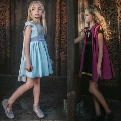 Pre-sale Frozen Disney Princess Dress Elsa Anna Girls Mickey Minnie Rapunzel Kids Party Costume Girls Dress For 2-10 Years