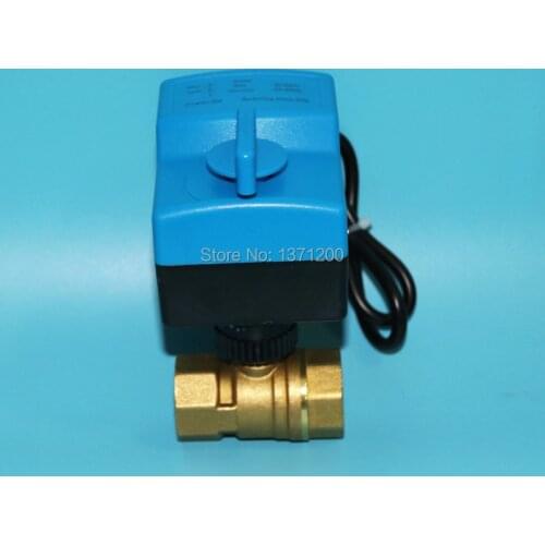 DN15 DN20 DN25 AC220V 2 way 3 wires electric actuator brass ball valve,Cold&hot water vapor/heat gas brass motorized ball valve