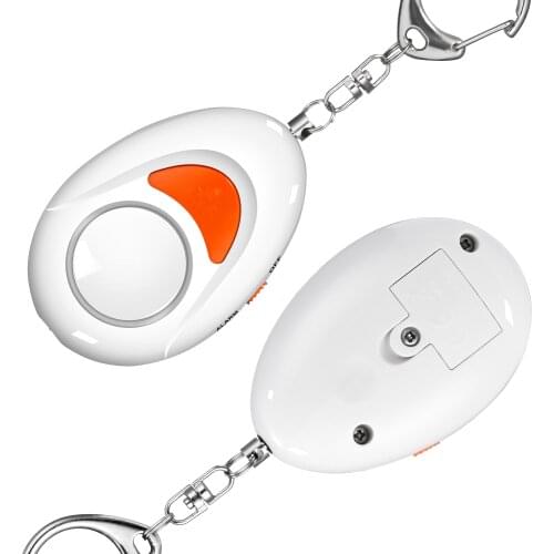 Personal Self Defense Siren Safety Alarm LED Flashlight 125dB Security Protect Alert Emergency Keychain For Women Child Girl