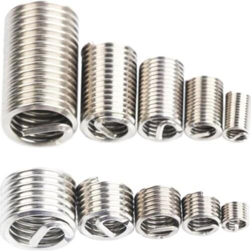 150pcs Stainless Steel Helicoil Thread Repair Insert Kit M3 M4 M5 M6 M8 Nut Kit Crew Sleeve Set Replacement