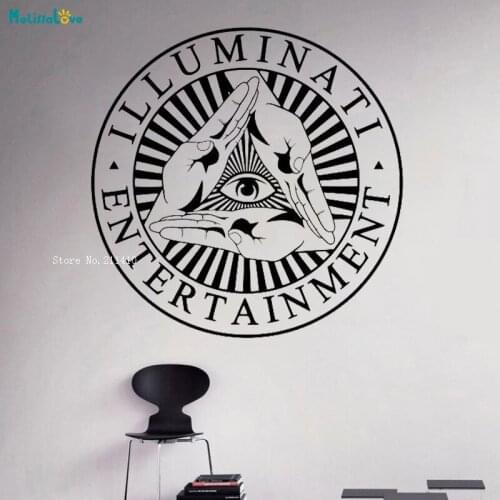All Seeing Eye Wall Sticker Decals Home Decor Living Room Self-adhesive Cool Art Murals Housewares Delicate YT2866