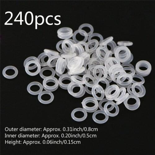 240pcs Rubber O Ring Keyboard Switch Dampeners Keyboards Accessories White For Keyboard Dampers Keycap O Ring Replace Part