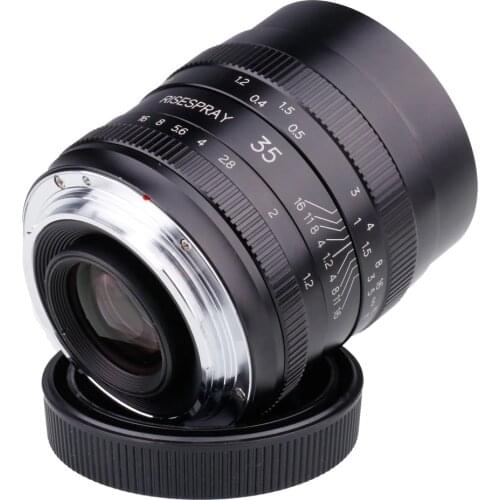 RISESPRAY Camera Lens 35mm f1.2 Full Frame Cine Manual Lens for Canon EOS R Camera