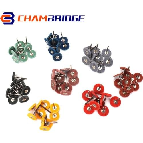 3mm Shank Nylon Fiber Grinding Sanding Head Mini Brush Abrasive Wheel Buffing Polishing Wheel Tools for Grinder Rotay tools