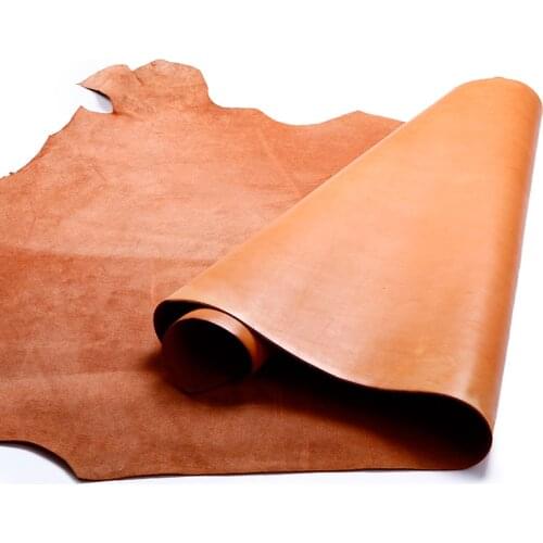 DQK First layer cowhide leather Thick genuine leather 1.5-2mm for bags shoes belt wallet sofa etc