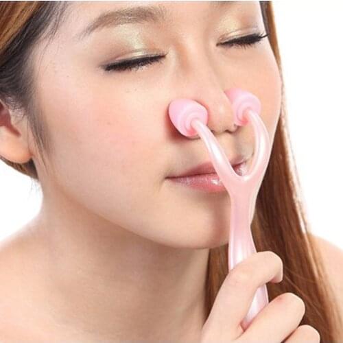 Three-dimensional Nose Slimming Roller Massager Handheld Massage Tool Nose Up Shaping Slimming TK-ing