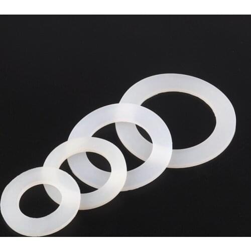 10pcs Inner DIa 21/26/33/41mm Silicone Gasket High Temperature Resistance Sealing Ring Male Thread Leakproof Pad