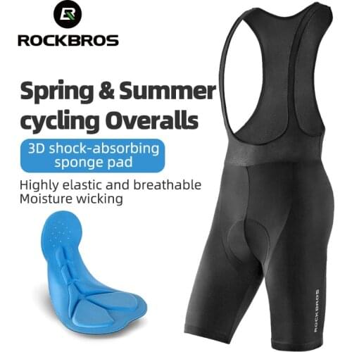 ROCKBROS Cycling Mens Shorts Women With 3D Cushion Mountain Bike Breathable Elasticity Quick-drying Slim Bicycle Short Trousers