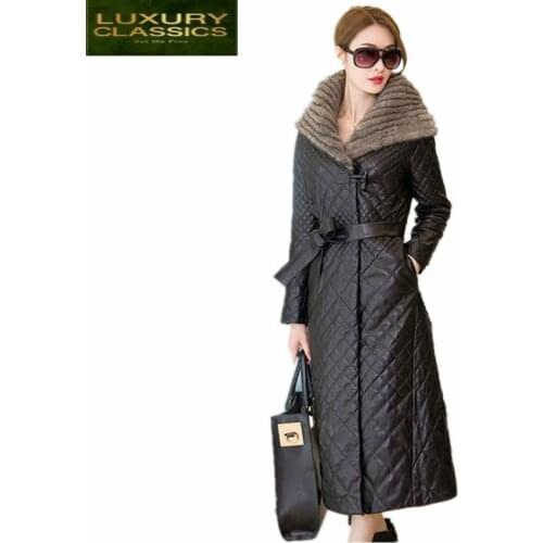 New Fashion Winter 2021 Warm Faux Sheepskin Coat Womens Leather Jacket Black Plus size 4XL 5XL Outerwear Winter Jackets