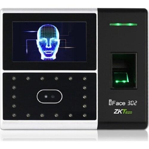 ZK iFace302 face fingerprint identification Time & Attendance and Access Control terminal 4.3" Touch Screen Face Recognition