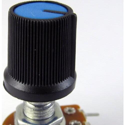 1pc Plastic Blue Tall Dome Circular Knob for Pots Use