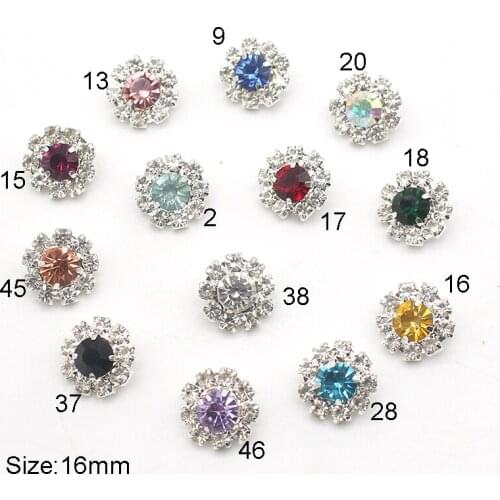10Pcs/Lot 16mm Diamond Melange Silver Metal Sewing Buttons DIY Beautiful Clothing Decoration accessories