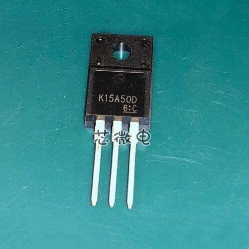 10 pcs/lote MOSFET TK15A50D K15A50D TO-220F 15A500V 15N50 Transistor original nuevo
