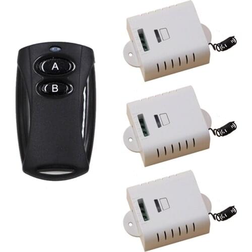AC 85v 110v 120v 220v 250v Wireless Remote Control Switch 1CH Relay Receiver with manual button 315Mhz