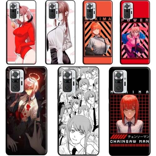 Makima Chainsaw Man Anime For Xiaomi Redmi Note 8 9 Pro Note 10 Pro 8T 9S Case Cover For Redmi 9T 9A 9C 7A 8A K40