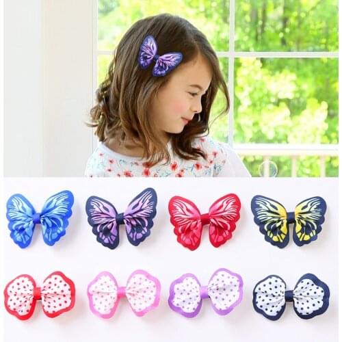 Children Hair Accessories Little Girl Hair Bows With Hair Clips Princess Kids Headwear Barrettes Ornament 2017 New Style 10pcs