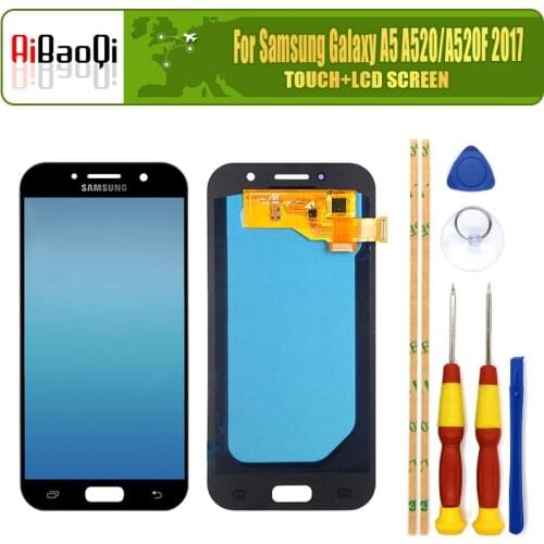 For Samsung Galaxy A5 2017 A520 A520F SM-A520 Touch Screen+1920x1080 LCD Display 100% Test LCD Digitizer Glass Panel Replacement