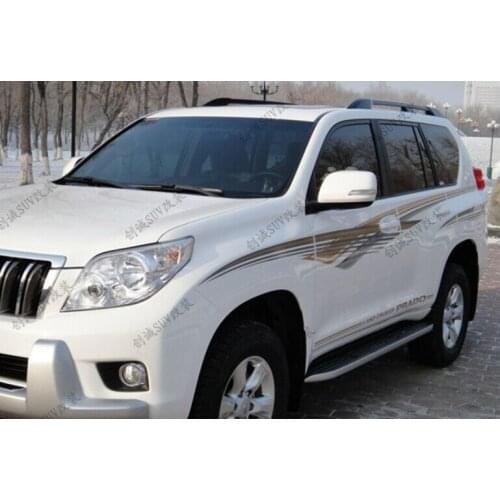 For Toyota Land Cruiser Prado FJ150 2010-2018 Side Body Line Door Molding Decal Sticker Paper Car body sticker 10pcs car styling