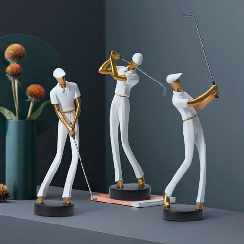 2021 new golfing sports figure decoration living room decorations home accessories TV cabinet wine cabinet decoration crafts