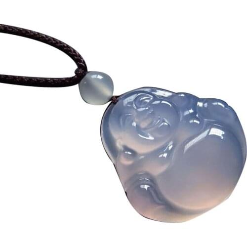 Purple gas to the east, lucky fortune, purple , male and female Guanyin Buddha pendant