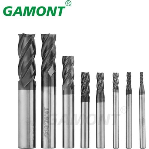 Milling Cutter HRC50 Endmill Alloy Tungsten Steel Cnc Maching GAMONT Top Milling Machine Tools For Steel 1.0mm-12.0mm
