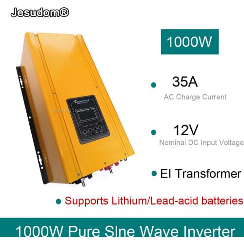 2000W Suge Pure Sine Wave Inverter 12V 1000W Solar Power Converter DC12V to 220V230V240VAC 50HZ60HZ UPS Inversor with AC Charger