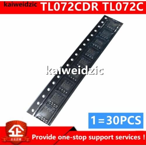 Kaiweikdic New imported original TL072CDR TL072C SOP8 Low power noise operational amplifier logic chip