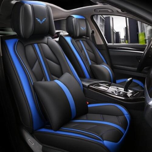 Fashion Leather Car Seat Covers Universal Size Front Seats Cover Cushion Pad Interior Accessories for r Volkswagen vw pass