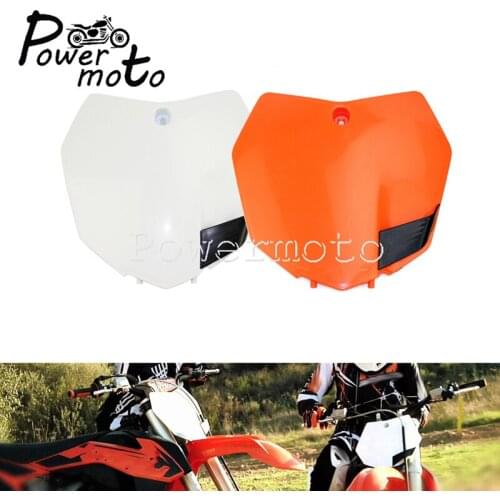 Motocross Front Number Plate Blank Board Name Plate For SX SX-F XC XCF XC-W 350 250 125 450 300 SX85 2013-2016 Dirt Bike